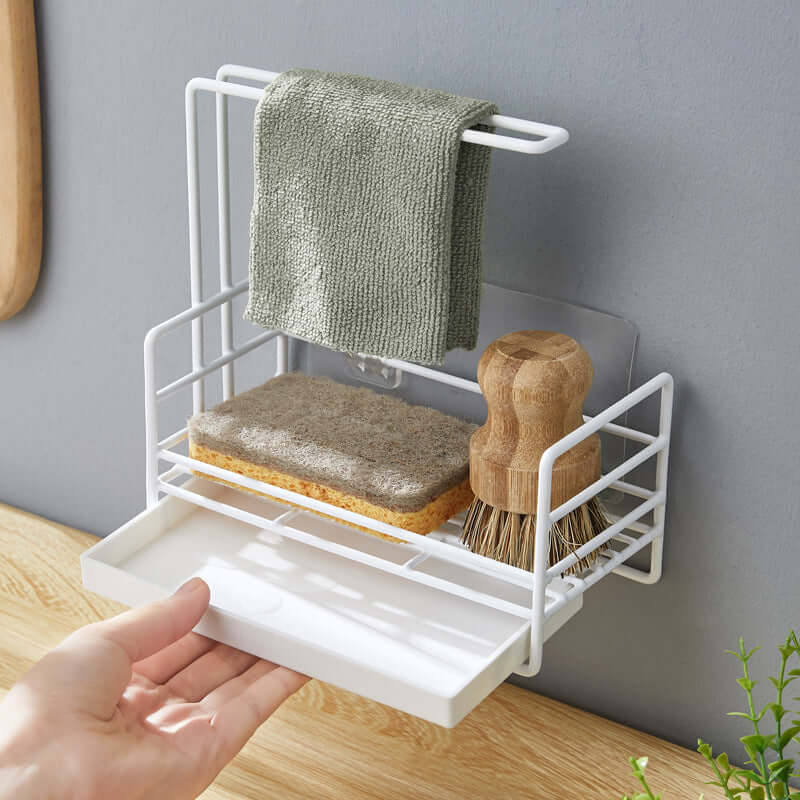 Kitchen finishing rack sea pertilizer storage rack pool shelf kitchen sink countertop cleaning rag stand