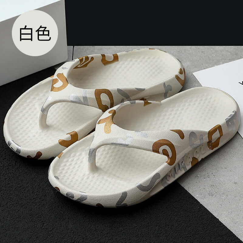 Summer anti-skid adhesive shoes spot pink flip-flops Persistent adhesive beach casual sand