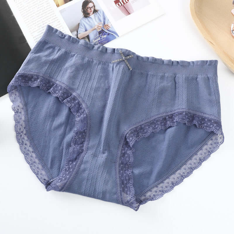 Cute Basics Panties - Breathable Cotton Antibacterial w/ Lace Lining