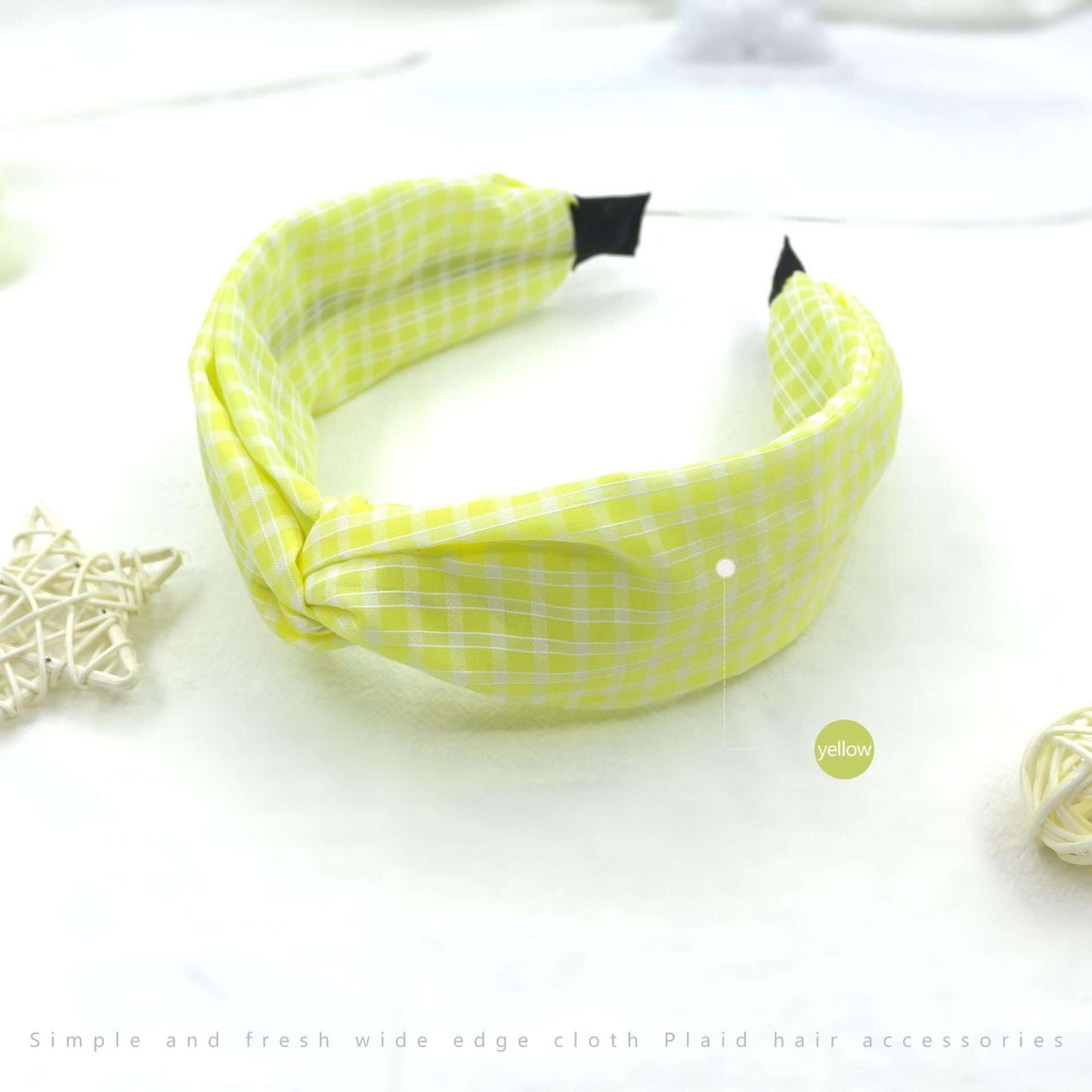 Korean version of the small clear fabric headband network red minimalist knot hair accessories out to wash the face