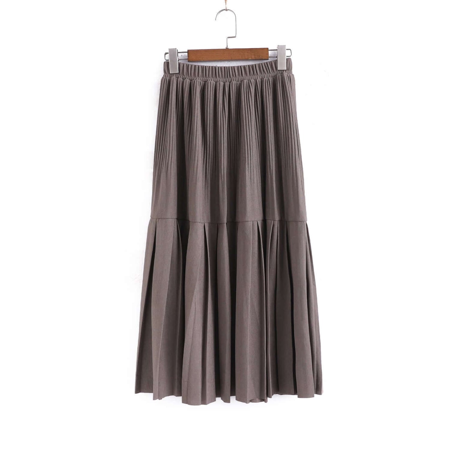 Li Zhiqi Pleated Hair Skirt Female Spring and Autumn New Middle School Han Korean High Wall Skisk Fashion A Skirt 11113