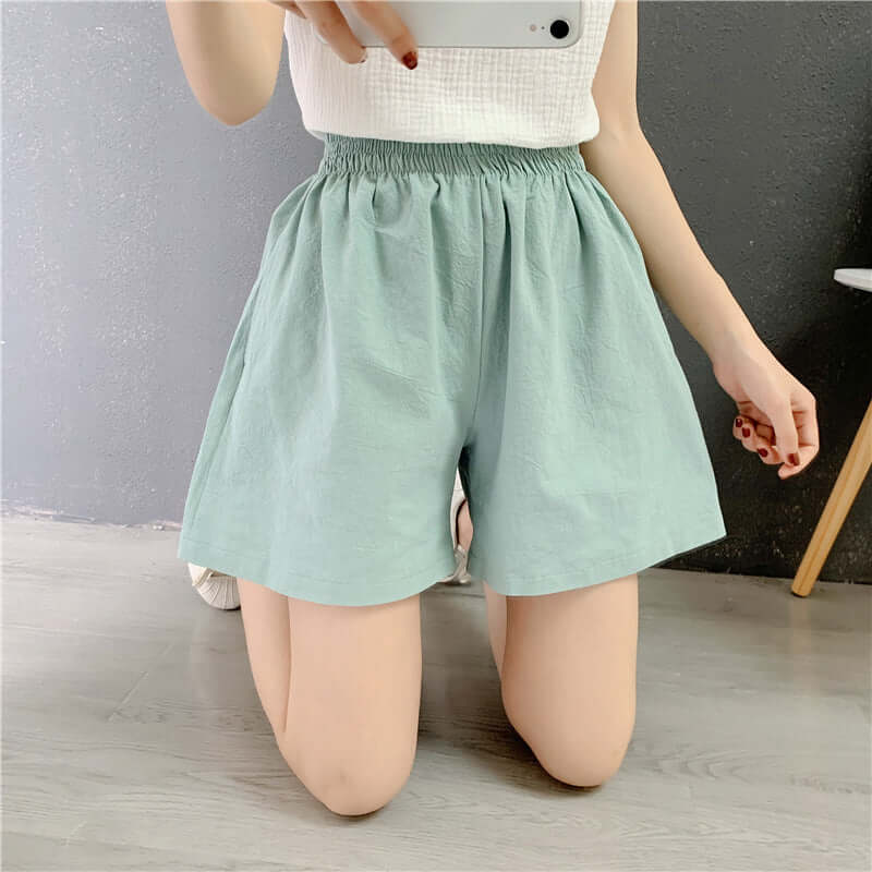 Women's Shorts - Seasonal Fashion High Waist Wide Leg