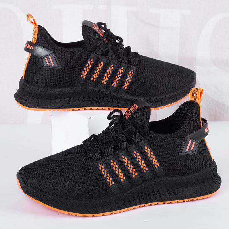 2021 spring and summer new flying weave men's shoes Korean version of the trend casual breathable mesh sports shoes men's generation