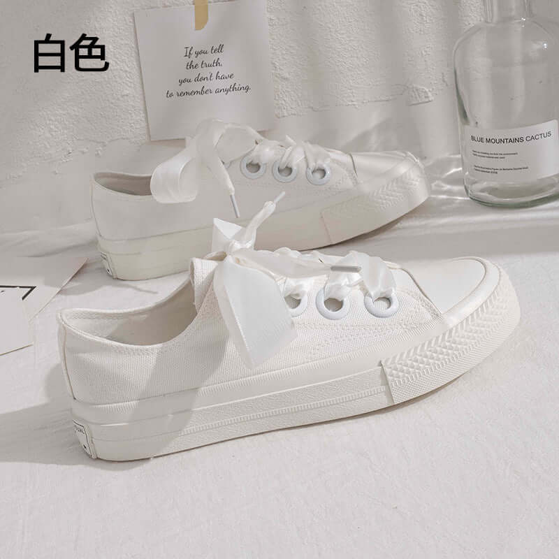 new summer canvas shoes female 2021 Korean version of the wild casual white shoes female students Hong Kong wind chic tide shoes