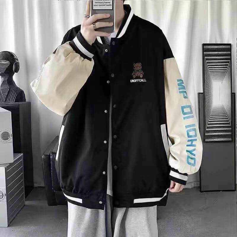 Spring and summer couple baseball uniform jacket men and women 2022 new Korean version of the student loose all-match hit color jacket top