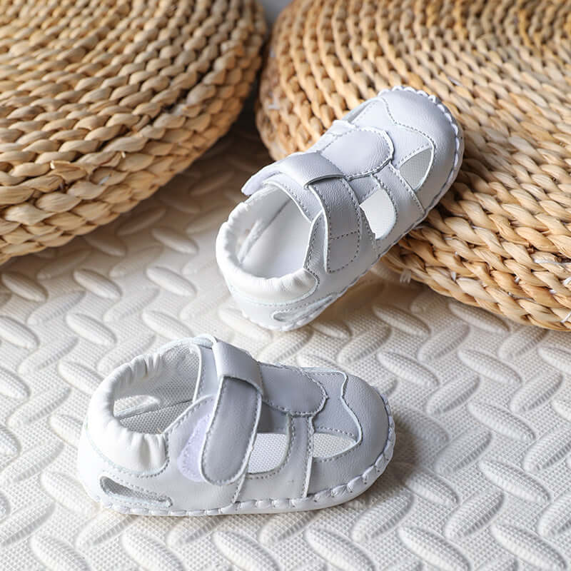 Summer new 0-2 years old men and women baby sandals anti-slip breathable sandals girls on the beach shoes soft bottom sandals children