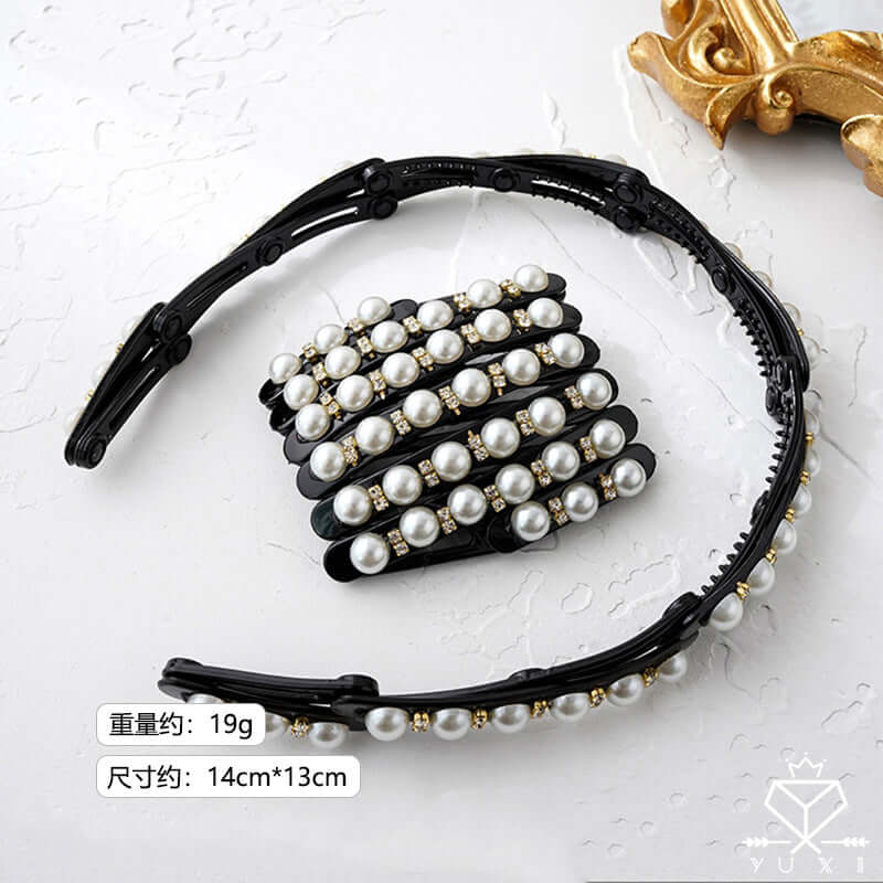 Telescopic headband hair bundle new portable folding out of the hair card summer invisible band tooth fashion headband female