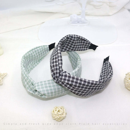 Korean version of the small clear fabric headband network red minimalist knot hair accessories out to wash the face