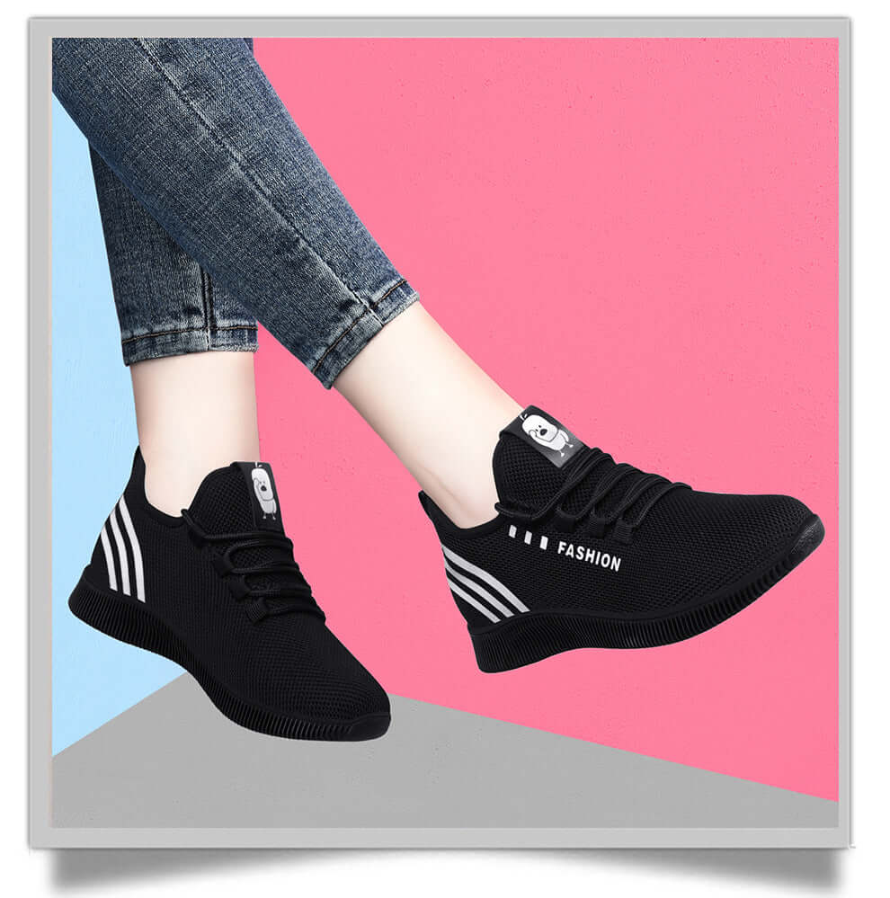 Old Beijing cloth shoes women's black shoes casual sports breathable flying weaving shoes, sports shoes, manufacturers wholesale generation