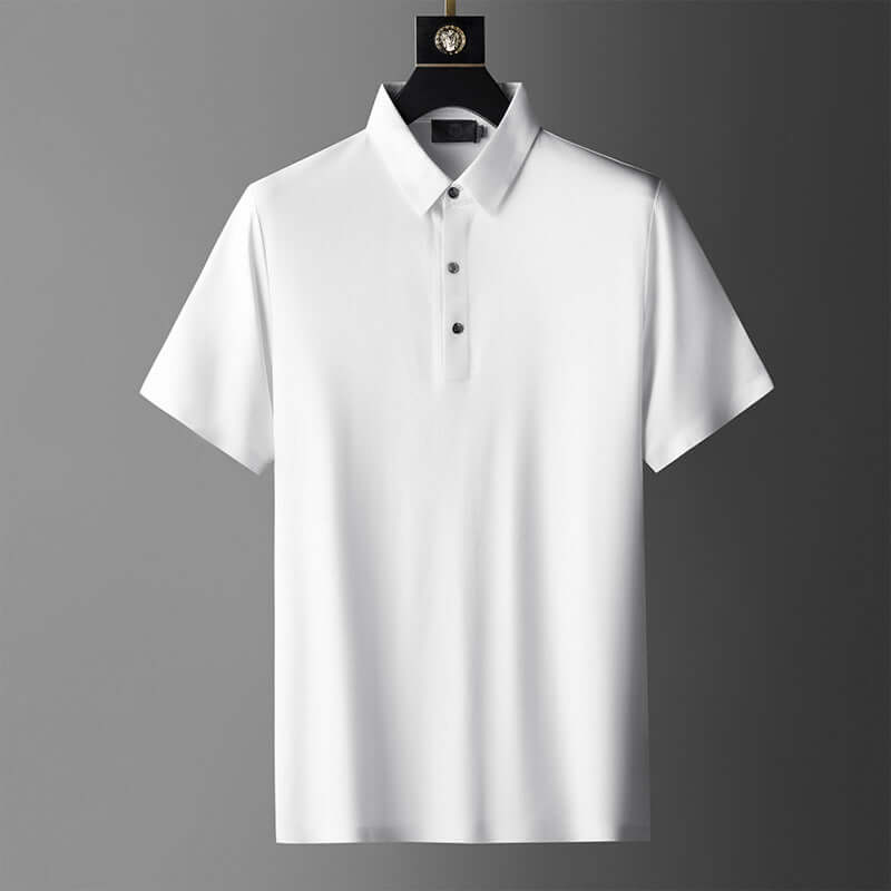 Summer new men POLO shirt young Slim fashion business casual short sleeve solid color lapel T-shirt tide