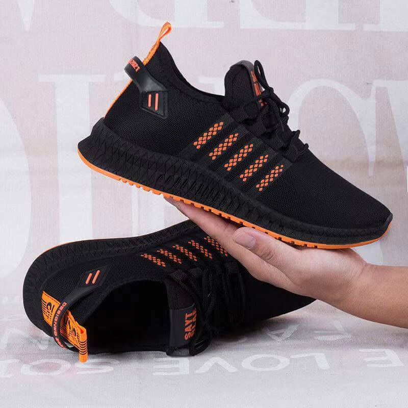 2021 spring and summer new flying weave men's shoes Korean version of the trend casual breathable mesh sports shoes men's generation