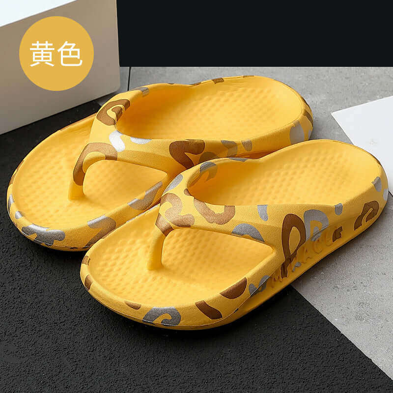 Summer anti-skid adhesive shoes spot pink flip-flops Persistent adhesive beach casual sand