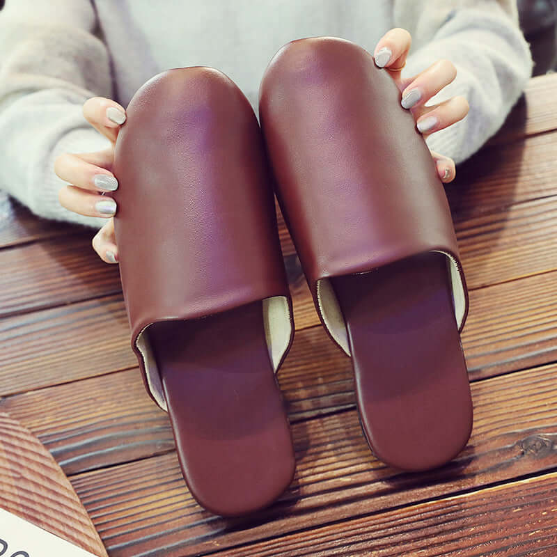 New Baotou non-slip spring and autumnal straw shoes couple home landboard home indoor mute soft bottom home skin slippers