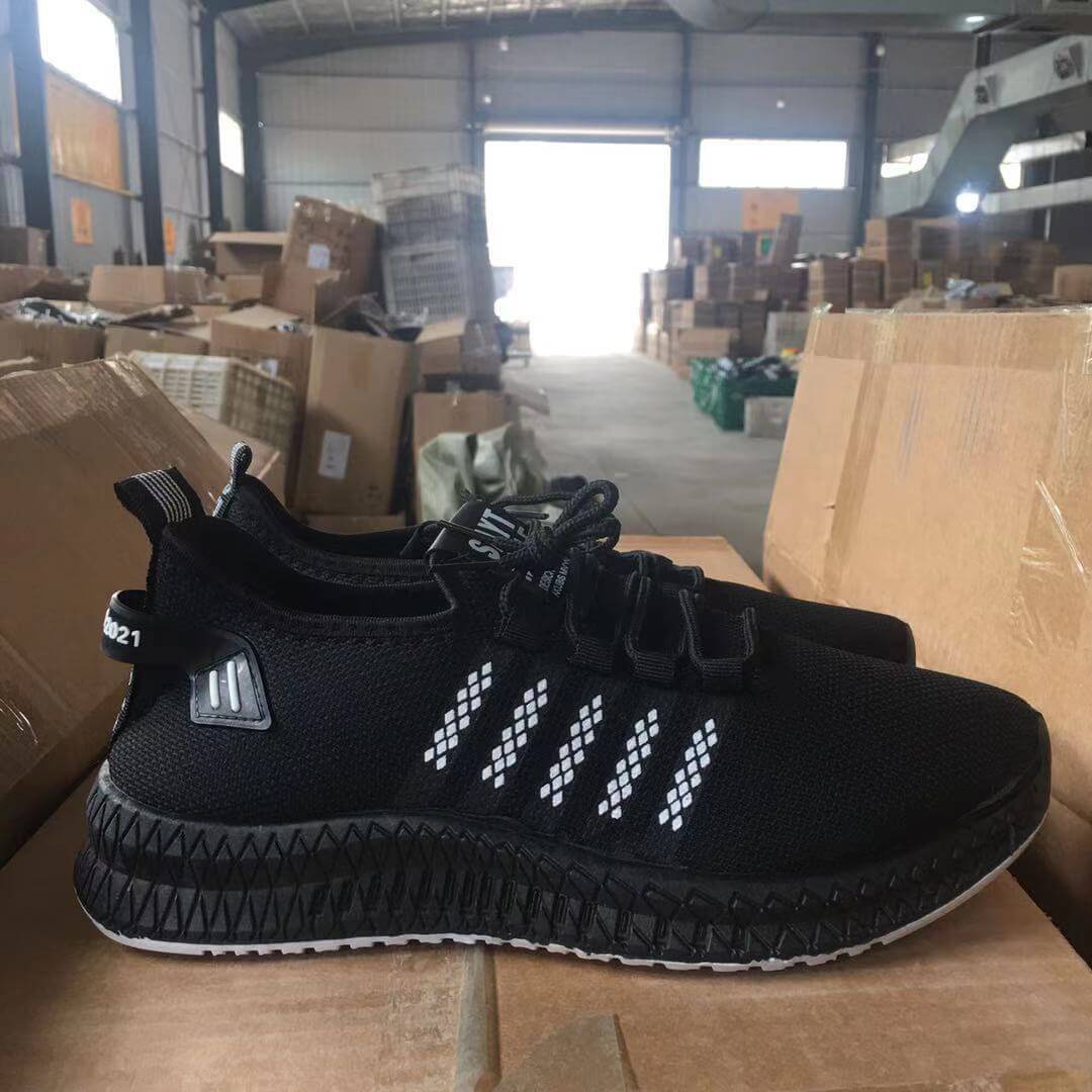 2021 spring and summer new flying weave men's shoes Korean version of the trend casual breathable mesh sports shoes men's generation