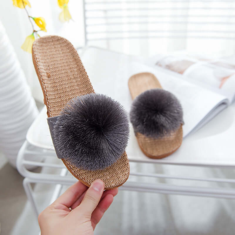 Linen slippers indoor fabric tene shoes thick couple anti-skid soft bottom home 2021 summer bathroom sandals slippers