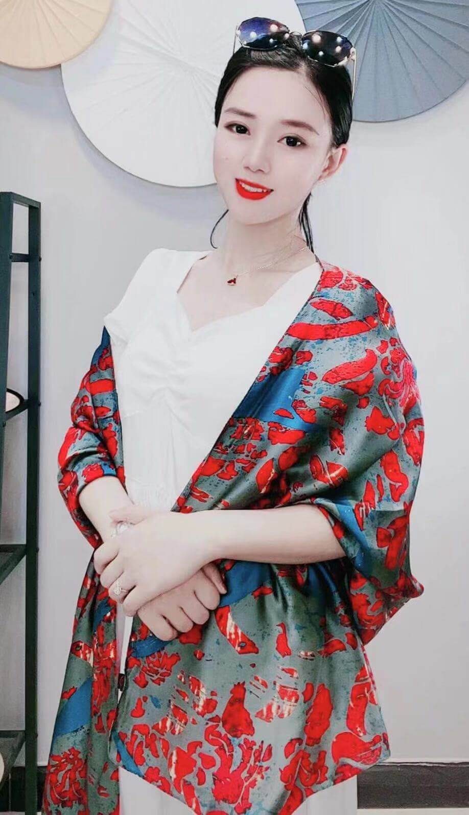 Ladies Long Fashion Silk Shawl ~ Asian Flavor ~ Many Variations