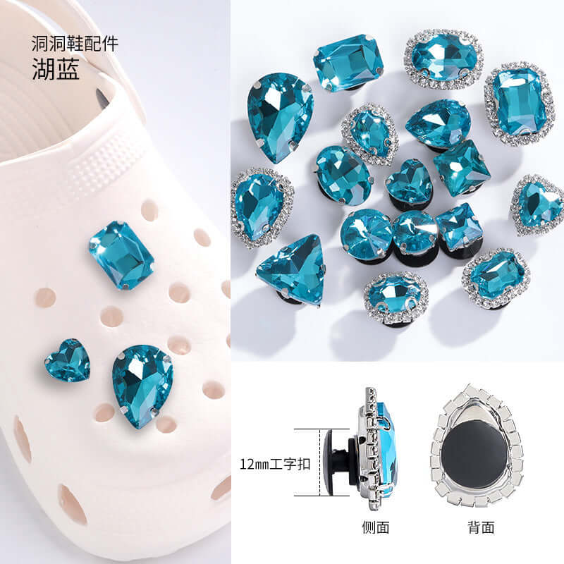 New net red hole shoes crystal diamond DIY cave shoes accessories shoes buckle diamonds decorative buckle accessories