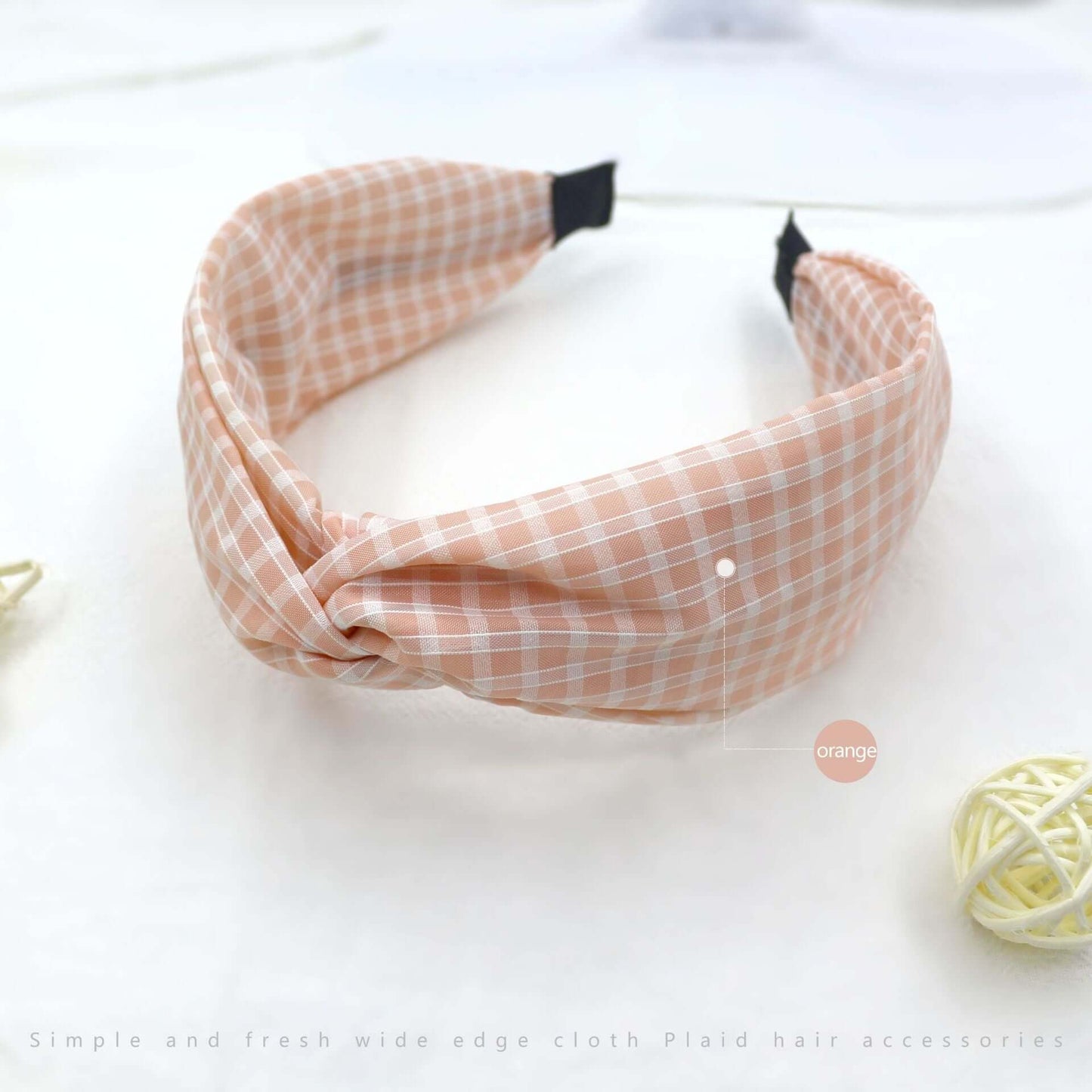 Korean version of the small clear fabric headband network red minimalist knot hair accessories out to wash the face