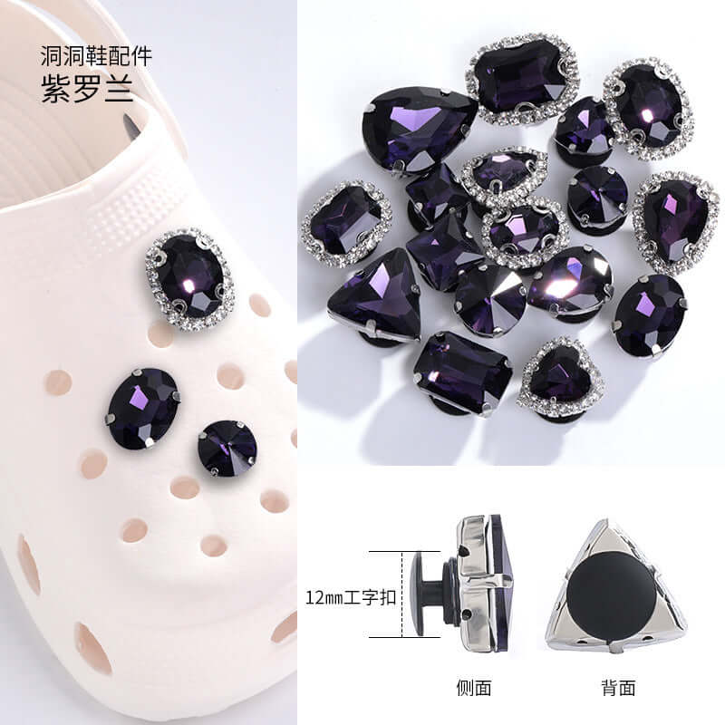 New net red hole shoes crystal diamond DIY cave shoes accessories shoes buckle diamonds decorative buckle accessories