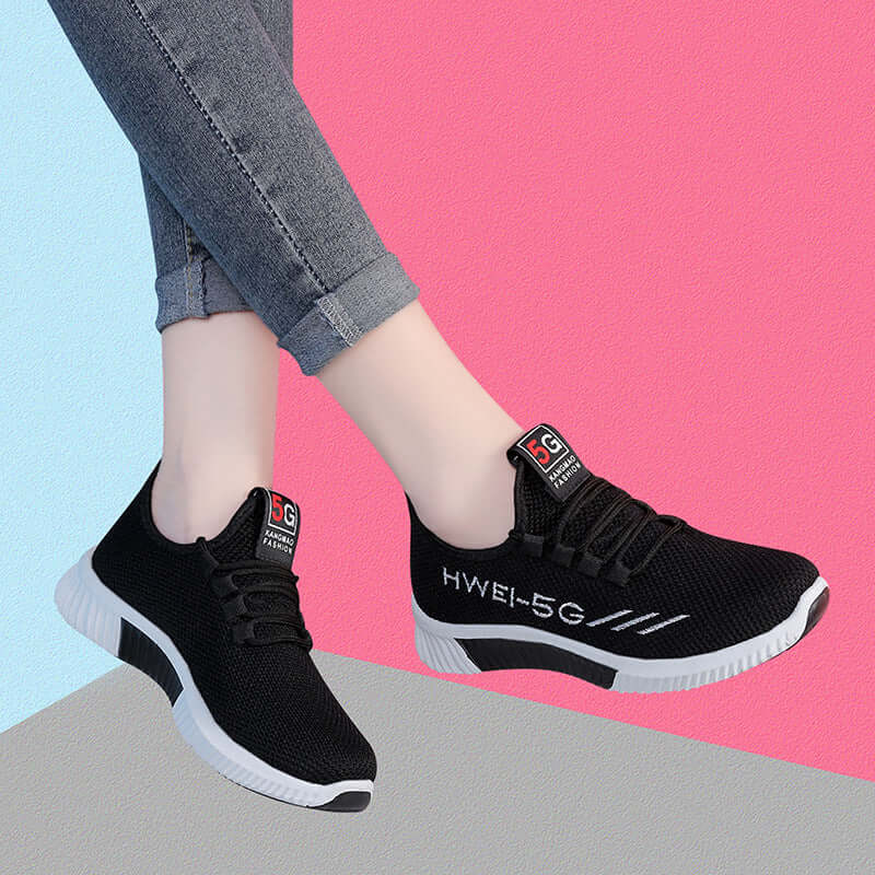 Old Beijing cloth shoes women's black shoes casual sports breathable flying weaving shoes, sports shoes, manufacturers wholesale generation