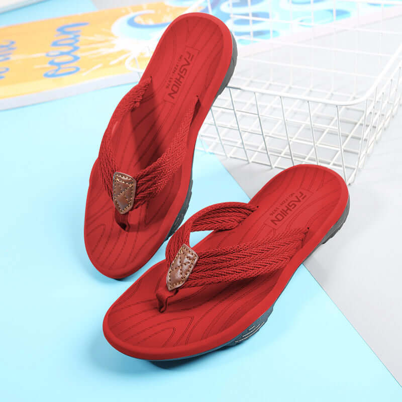 Human flip shoe men's tide 2021 new summer wear anti-skid soft bottom wear-resistant sand fashion beach men's sand