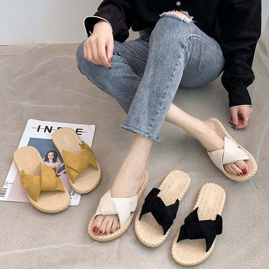 Slippers female summer wear 2021 Korean version of the new beach flat lazy pregnant women shoes