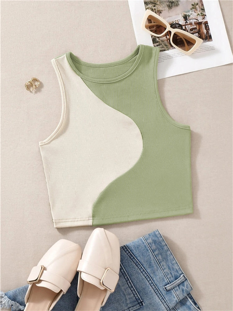 Allison Colour Block Tank Top