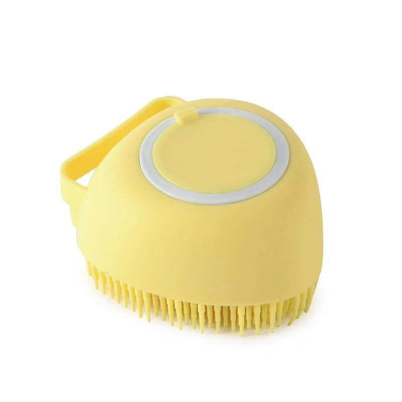 Pet Bath Massager Brush-Dispenses Soap While Brushing