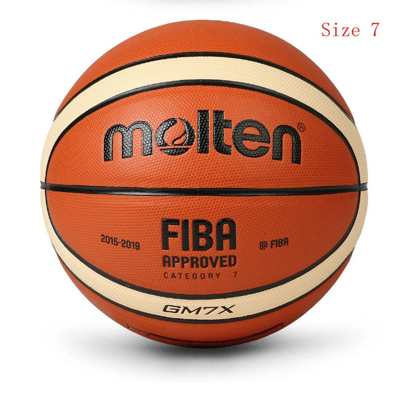 Wholesale or retail New High Quality Basketball Ball PU Materia Official Size7/6/5 Basketball Free With Net Bag+ Needle