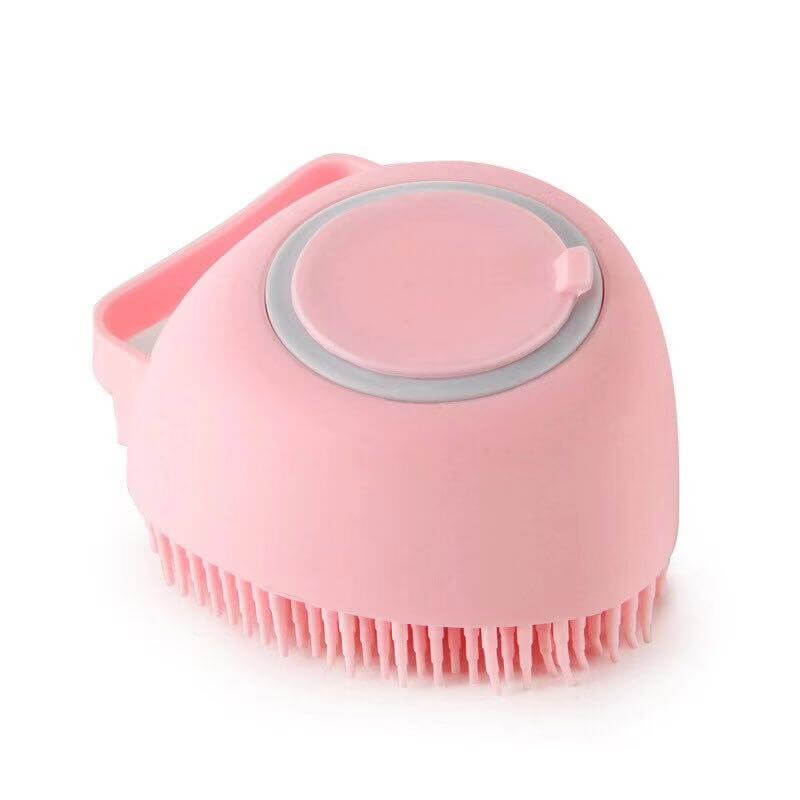 Pet Bath Massager Brush-Dispenses Soap While Brushing