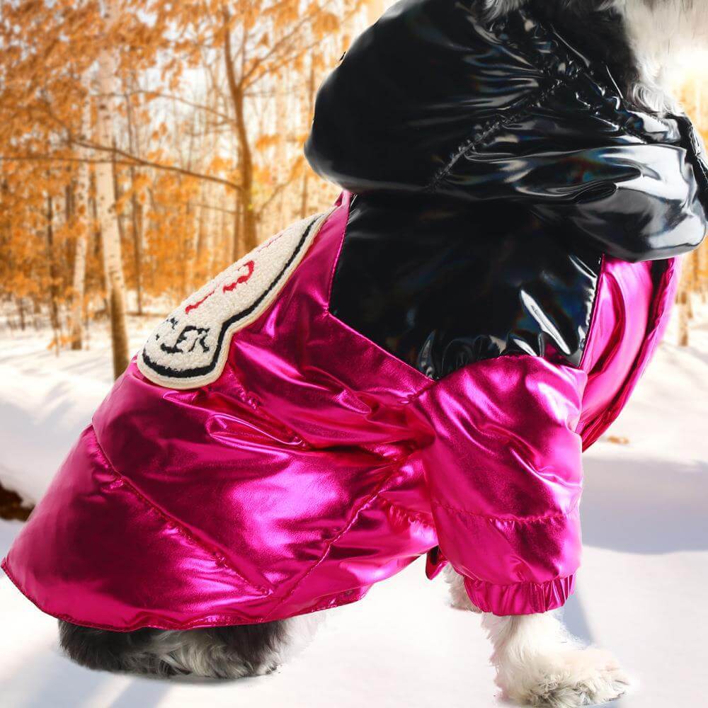 Luxury Pet Down Jacket Parka Winter Dog Clothes New Hoodie for Small and Medium Pets A Lot of Down To Keep Warm and Waterproof