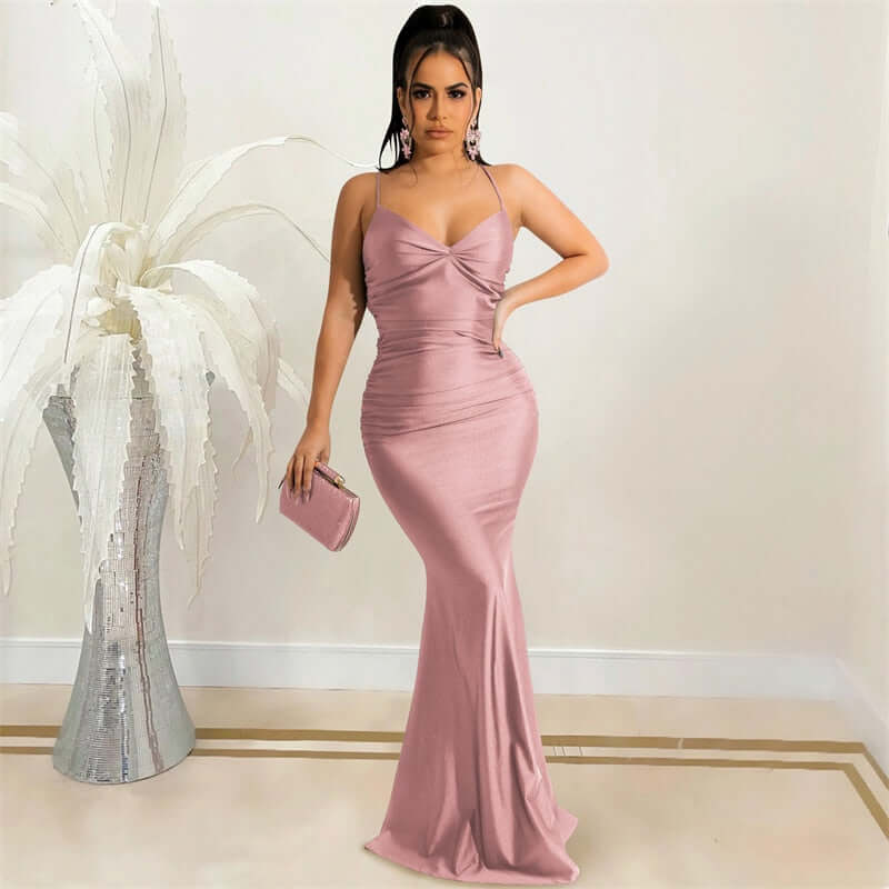 Zoe Satin Party Dress