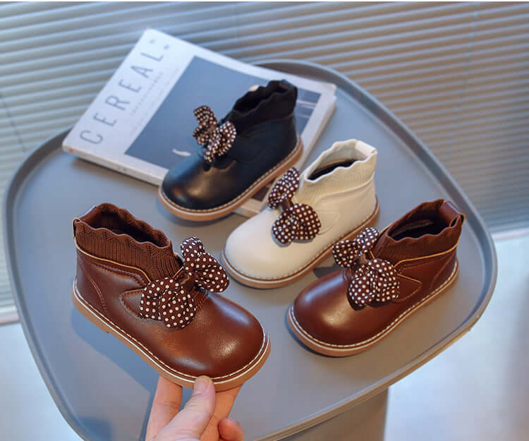 Baby Shoes | Girls Two Cotton Boots - Wind Plus Cashmere