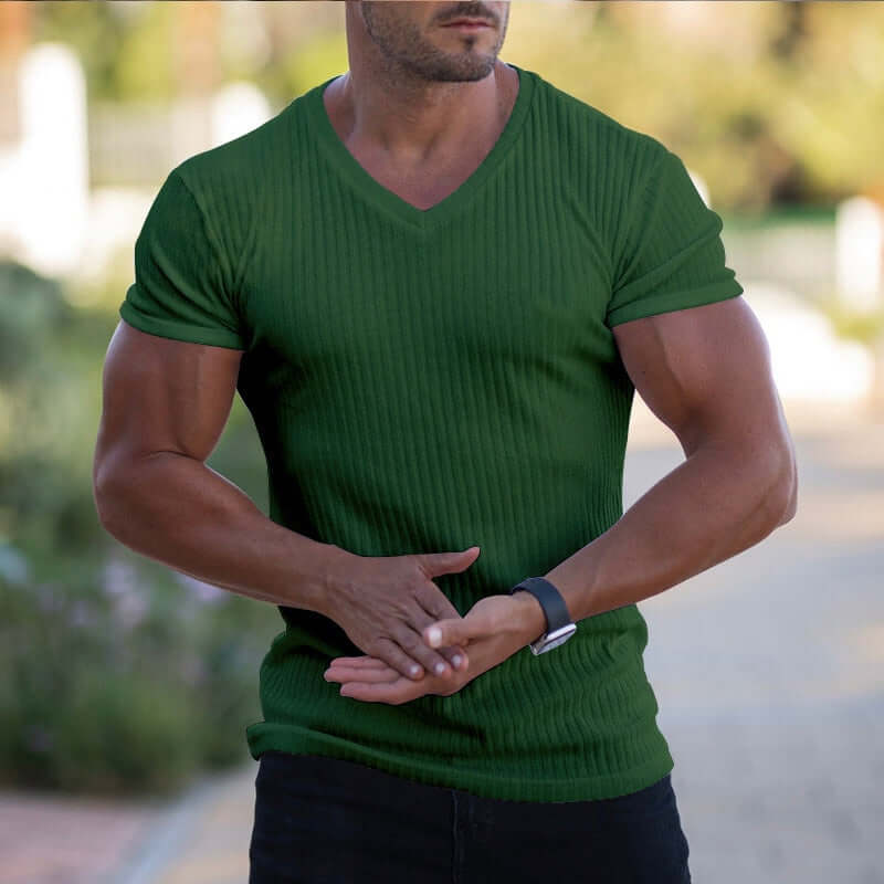 Men's Fashion Silk Shirt - Sport Trend Compression Styling