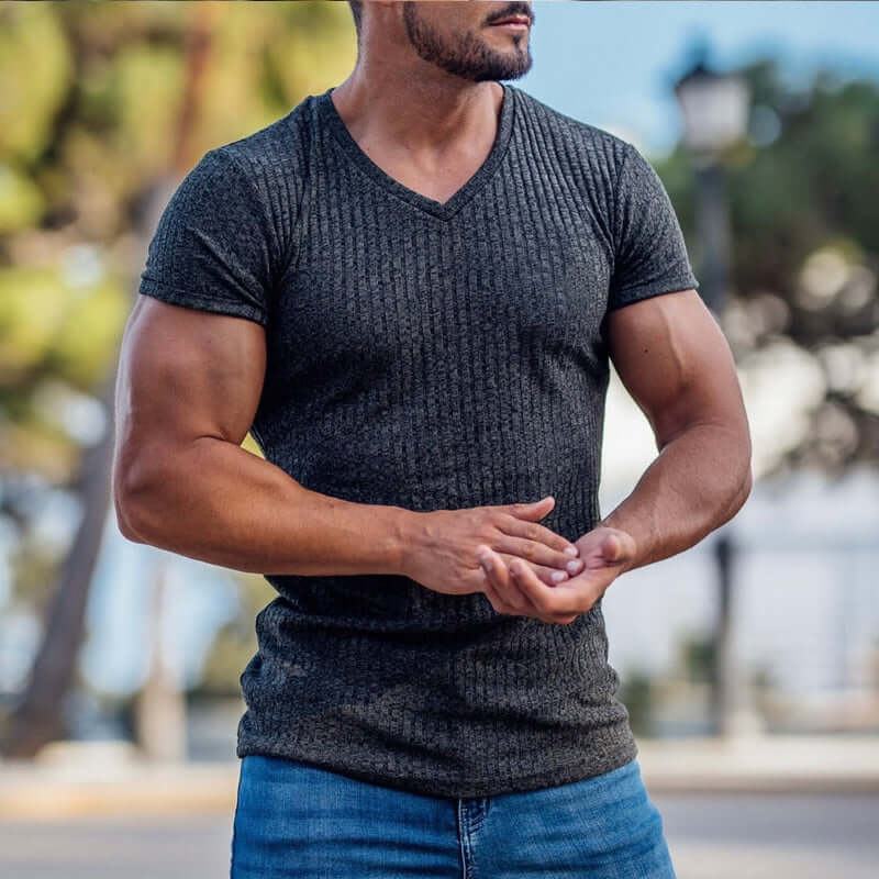 Men's Fashion Silk Shirt - Sport Trend Compression Styling