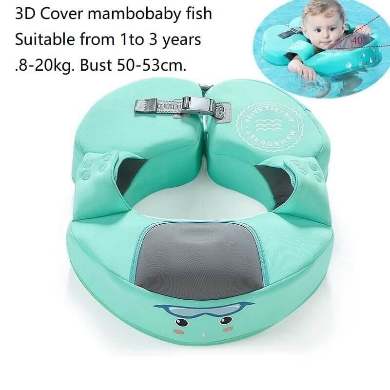 Mambobaby Baby Float Lying Swimming Rings Infant Waist Swim Ring Toddler Swim Trainer Non-inflatable Buoy Pool Accessories Toys