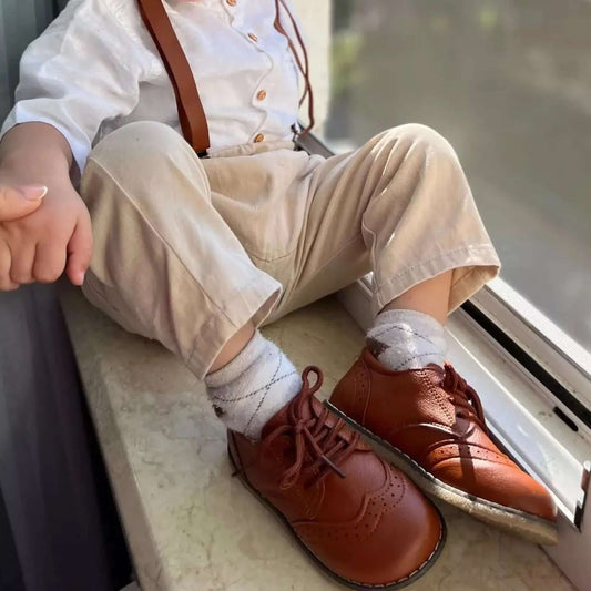 Dress Shoes | Toddler-Little Boy Oxford Style Lace-Up Loafers-Best Seller🏆