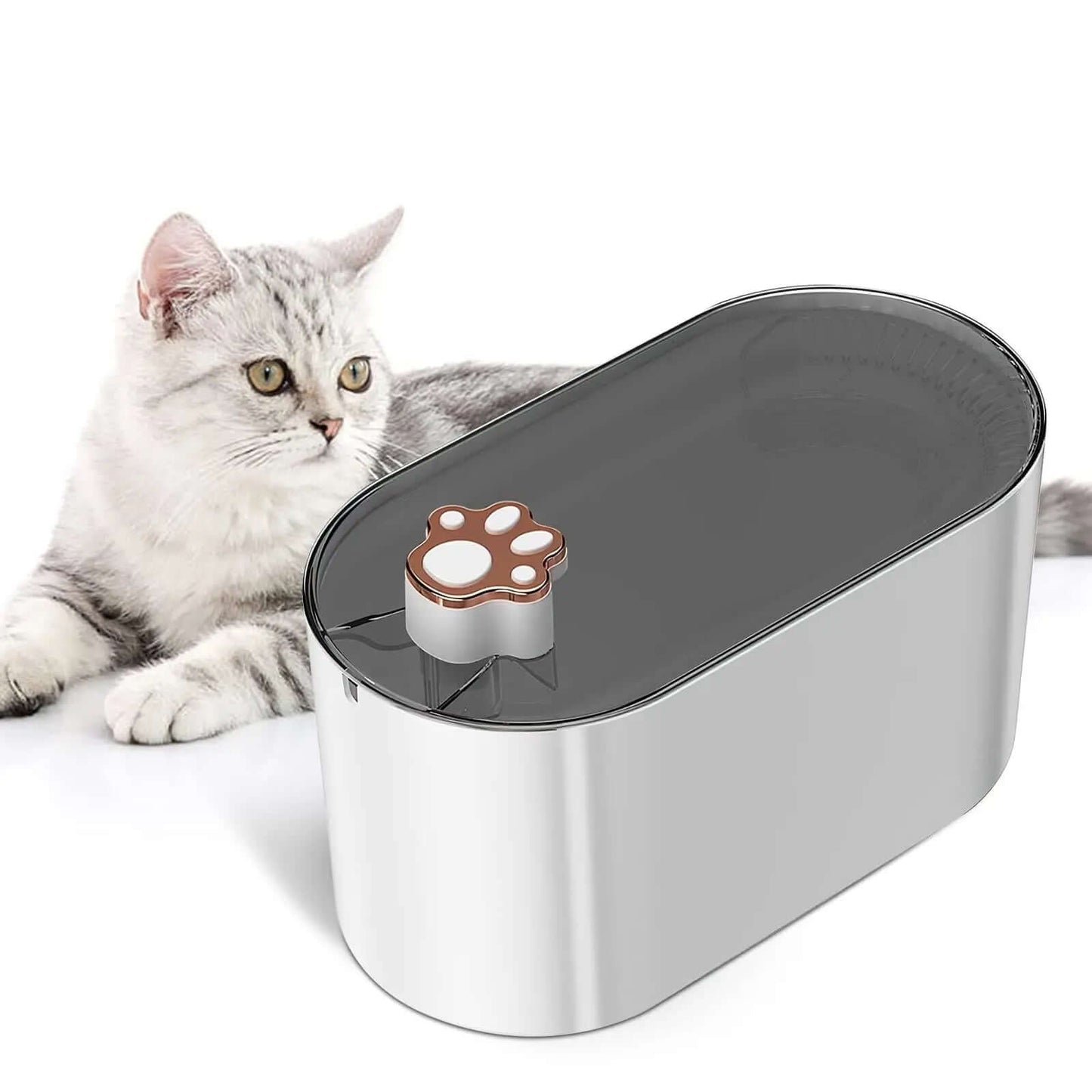 3L Automatic Pet Water Fountain - Ultra-Quiet w/ LED Light