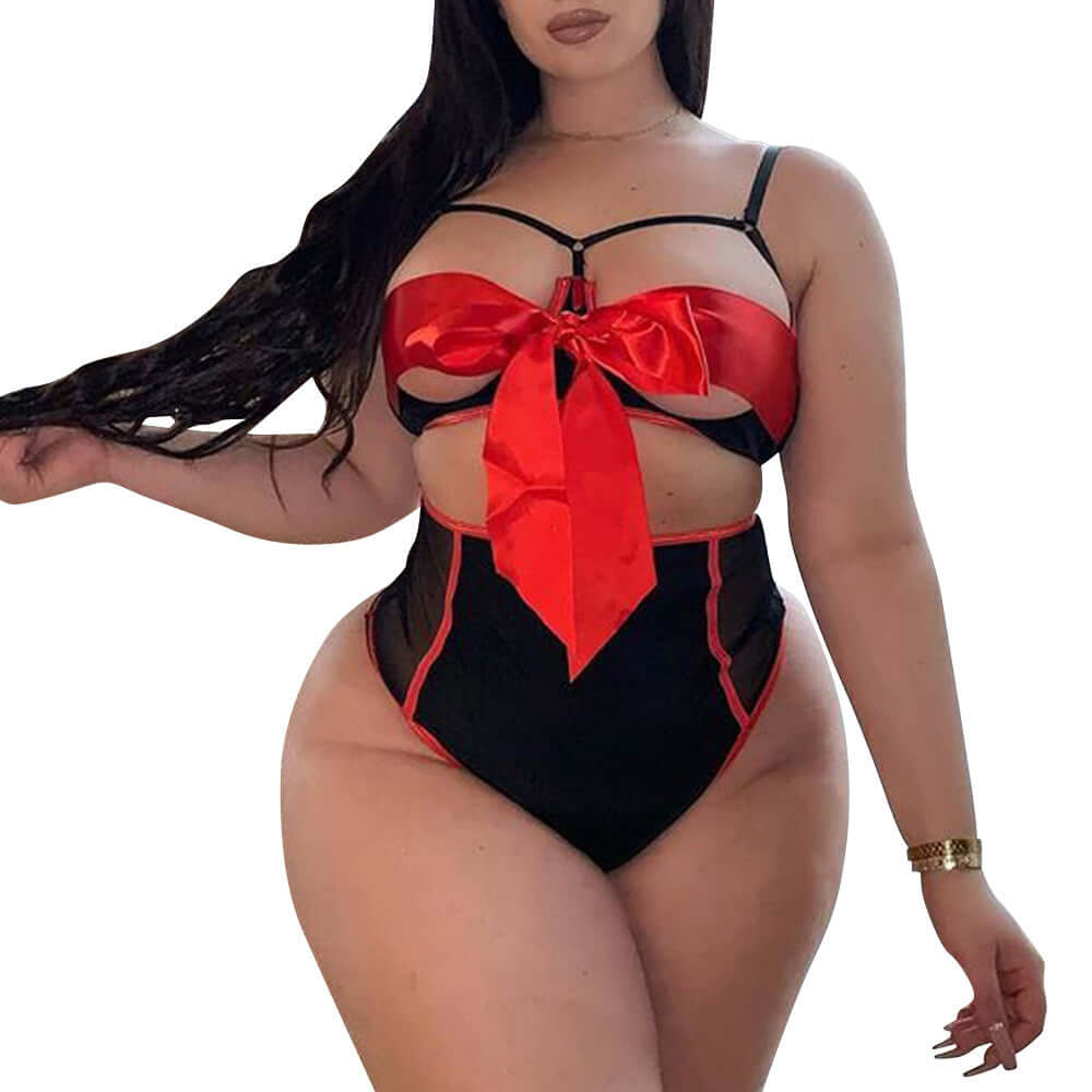 Wholesale Babydoll Silk Fabric Bodysuit Mature Underwear Women Sexy Lingerie Plus Size Lingeries