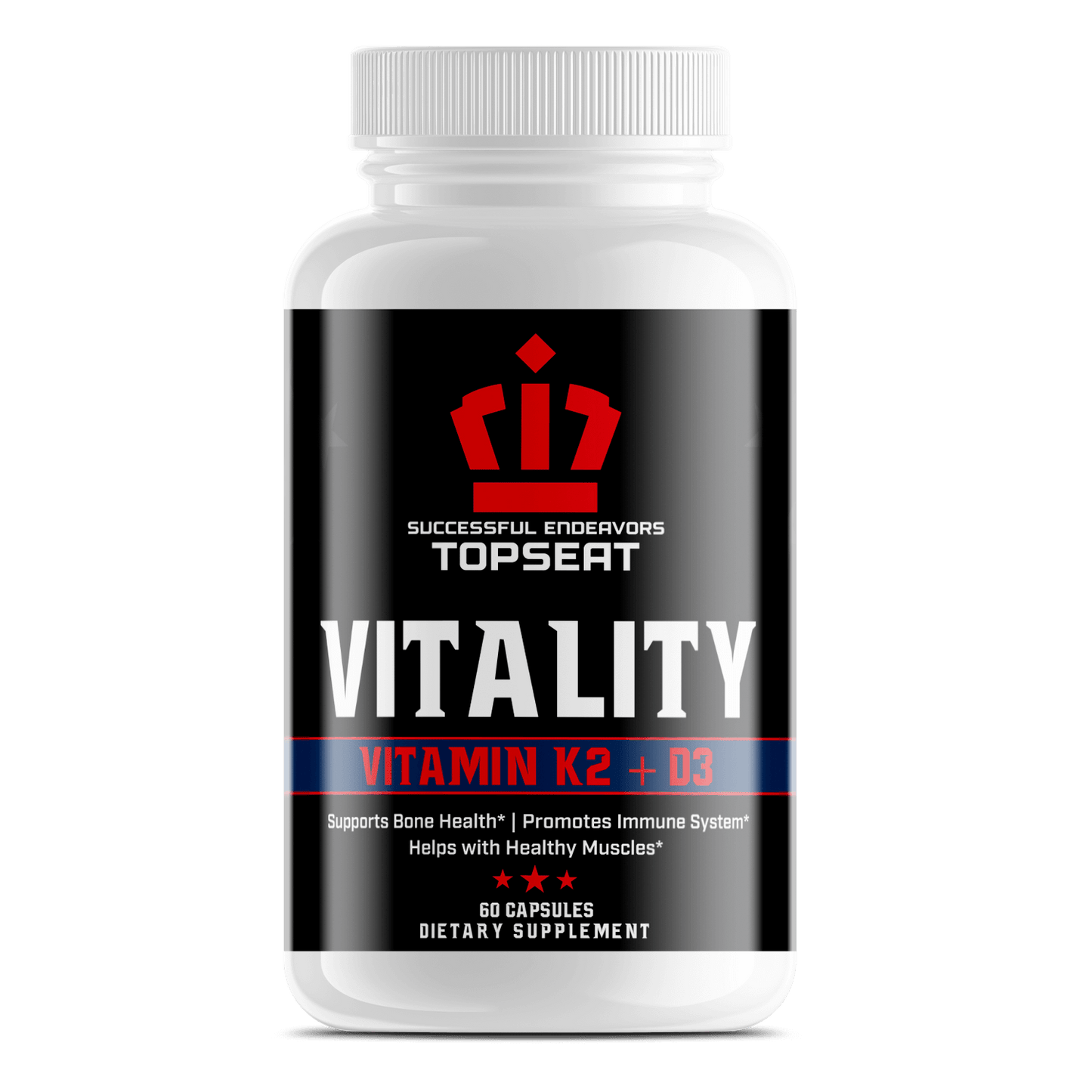 Topseat Vitality Vitamin K2 + D3