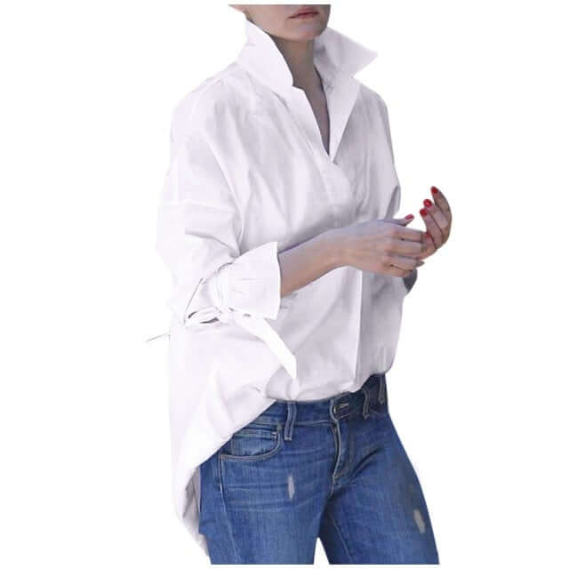 Spring Long Sleeve Tops Women Casual Shirt Top Lapel Shirt 2021 Fashion Plain Print Blouse Shirt Tops Blouses Women Clothing