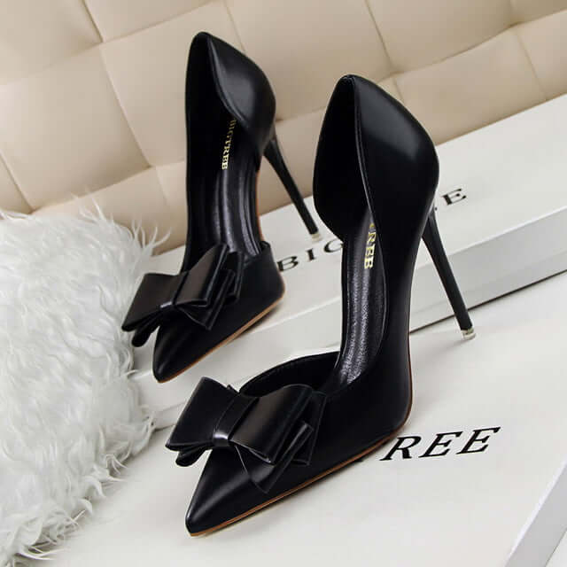 Elegant Fashion Pumps~Lovely Bowknot High-Heeled Shoes 🎁